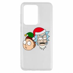 Чехол для Samsung S20 Ultra New Year's Rick and Morty - PrintSalon