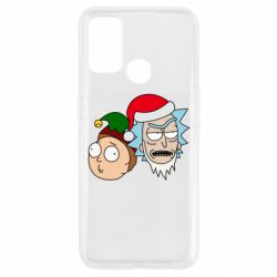 Чехол для Oppo A53/A32/A33 New Year's Rick and Morty