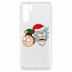 Чехол для Oppo A91/Reno3 New Year's Rick and Morty - PrintSalon