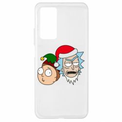 Чехол для Xiaomi Mi 10T/10T Pro New Year's Rick and Morty - PrintSalon