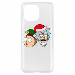 Чехол для Xiaomi Mi11 New Year's Rick and Morty - PrintSalon