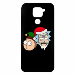 Чехол для Xiaomi Redmi Note 9/Redmi 10X New Year's Rick and Morty - PrintSalon