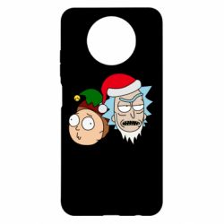 Чехол для Xiaomi Redmi Note 9 5G/Redmi Note 9T New Year's Rick and Morty