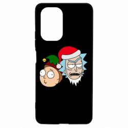 Чехол для Xiaomi Poco F3/K40 New Year's Rick and Morty - PrintSalon
