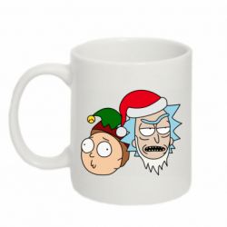 Чашка 320ml New Year's Rick and Morty