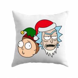 Подушка New Year's Rick and Morty