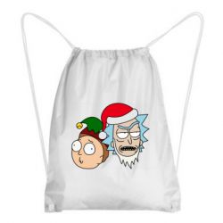 Рюкзак-мешок New Year's Rick and Morty - PrintSalon