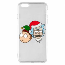 Чехол для iPhone 6 Plus/6S Plus New Year's Rick and Morty - PrintSalon