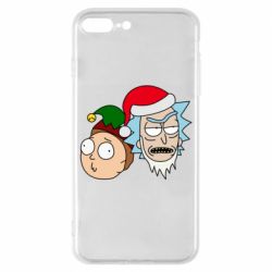 Чехол для iPhone 7 Plus New Year's Rick and Morty - PrintSalon