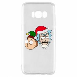 Чехол для Samsung S8 New Year's Rick and Morty - PrintSalon