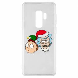 Чехол для Samsung S9+ New Year's Rick and Morty - PrintSalon