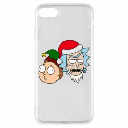Чехол для iPhone 8 New Year's Rick and Morty - PrintSalon