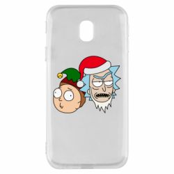 Чехол для Samsung J3 2017 New Year's Rick and Morty - PrintSalon