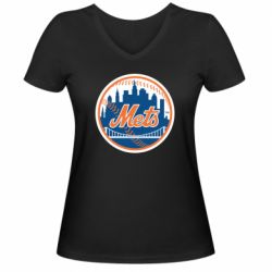 Жіноча футболка з V-подібним вирізом New York Mets - PrintSalon