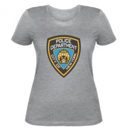 Женская футболка New York Police Department - PrintSalon