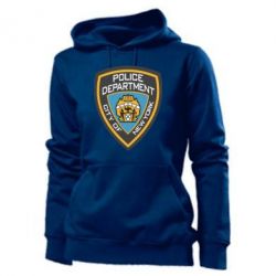 Женское худи New York Police Department - PrintSalon