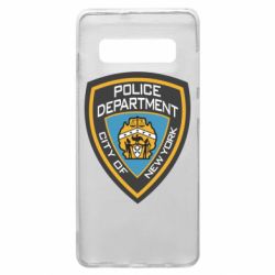 Чехол для Samsung S10+ New York Police Department-PrintSalon Чехол для Samsung S10+ New York Police Department