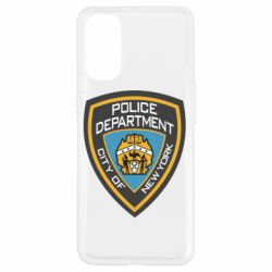 Чехол для Oppo Reno 4 New York Police Department - PrintSalon