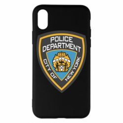 Чехол для iPhone X/Xs New York Police Department - PrintSalon