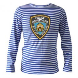 Тельняшка с длинным рукавом New York Police Department - PrintSalon