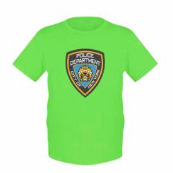 Детская футболка New York Police Department - PrintSalon