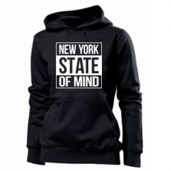 Женское худи New York state of mind - PrintSalon