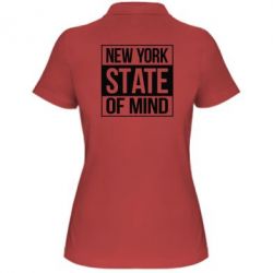 Женское поло New York state of mind - PrintSalon