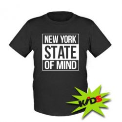 Детская футболка New York state of mind - PrintSalon