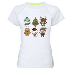Жіноча футболка для спорту Newborn New Year - PrintSalon