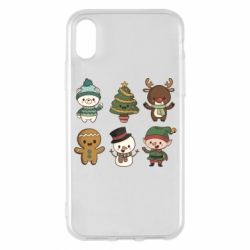 Чехол для iPhone X/Xs Newborn New Year