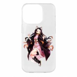 Чохол для iPhone 14 Pro Nezuko cat - PrintSalon