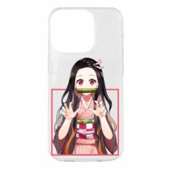 Чехол для iPhone 14 Pro Nezuko - PrintSalon