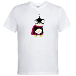 Чоловіча футболка з V-подібним вирізом Нібблер - PrintSalon