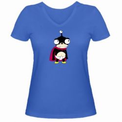 Жіноча футболка з V-подібним вирізом Нібблер - PrintSalon