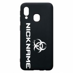 Чехол для Samsung A40 Nickname Counter Strike logo - PrintSalon