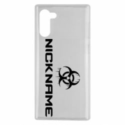 Чехол для Samsung Note 10 Nickname Counter Strike logo - PrintSalon