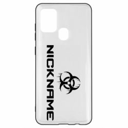 Чехол для Samsung A21s Nickname Counter Strike logo - PrintSalon