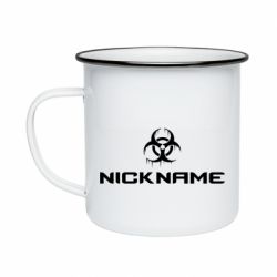 Кружка эмалированная Nickname Counter Strike logo - PrintSalon