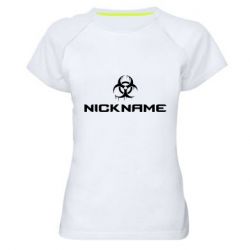 Женская футболка для спорта Nickname Counter Strike logo - PrintSalon