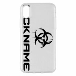 Чехол для iPhone X/Xs Nickname Counter Strike logo - PrintSalon