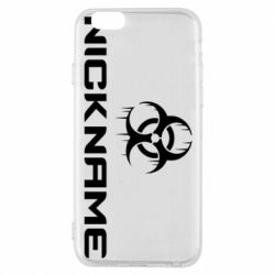 Чехол для iPhone 6/6S Nickname Counter Strike logo - PrintSalon