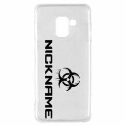 Чехол для Samsung A8 2018 Nickname Counter Strike logo-PrintSalon Чехол для Samsung A8 2018 Nickname Counter Strike logo