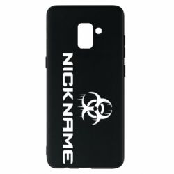 Чехол для Samsung A8+ 2018 Nickname Counter Strike logo - PrintSalon