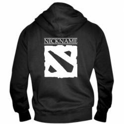 Мужское худи на молнии Nickname Dota - PrintSalon