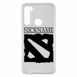 Чехол для Xiaomi Redmi Note 8 Nickname Dota - PrintSalon