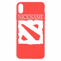 Чехол для iPhone X/Xs Nickname Dota - PrintSalon