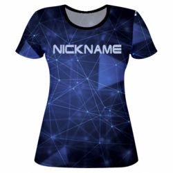 Женская футболка 3D Nickname for the game - PrintSalon