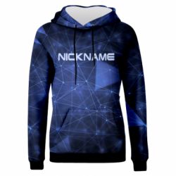 Женское 3D худи Nickname for the game - PrintSalon