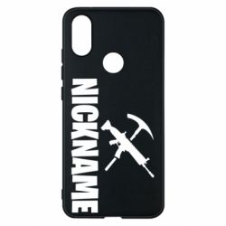 Чехол для Xiaomi Mi A2 Nickname fortnite weapons - PrintSalon