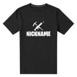 Мужская футболка премиум Nickname fortnite weapons - PrintSalon